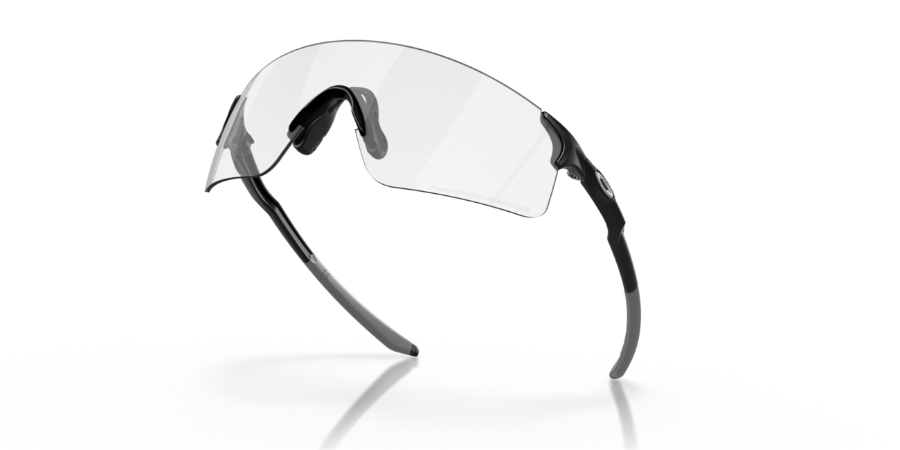 Oakley EVZERO BLADES fotochrome brille mit rahmen matte black und mit dias clear 50% black irid photo