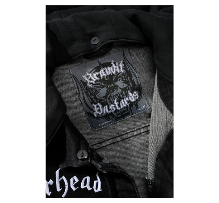 Brandit Motörhead Cradock Denim Jacket, Black