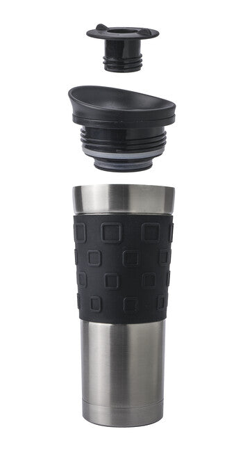 BasicNature Grip Θερμικό Ποτήρι από Ανοξείδωτο Χάλυβα, 0,45 l