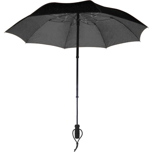 EuroSchirm Telescope Handsfree UV Trekking Umbrella with Backpack Mount, Black