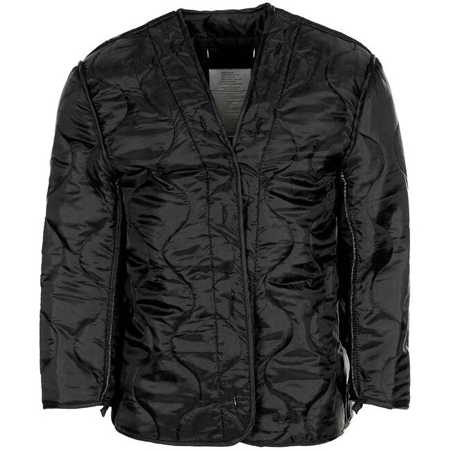 MFH Amerikanische Feldbluse M65 mit herausnehmbarem Steppfutter, schwarz