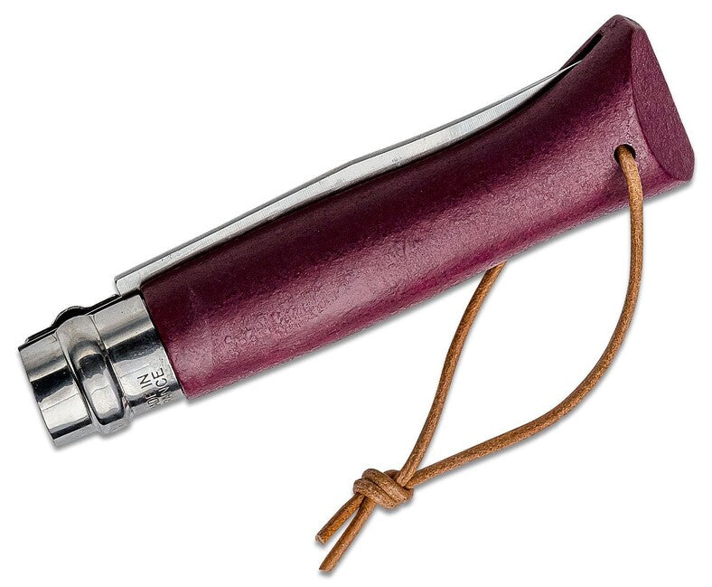 Opinel N ° 08 VRI Klappmesser Trekking, burgundrot