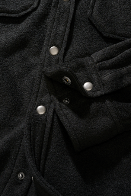 Brandit Jeff Fleece langarmshirt, schwarz