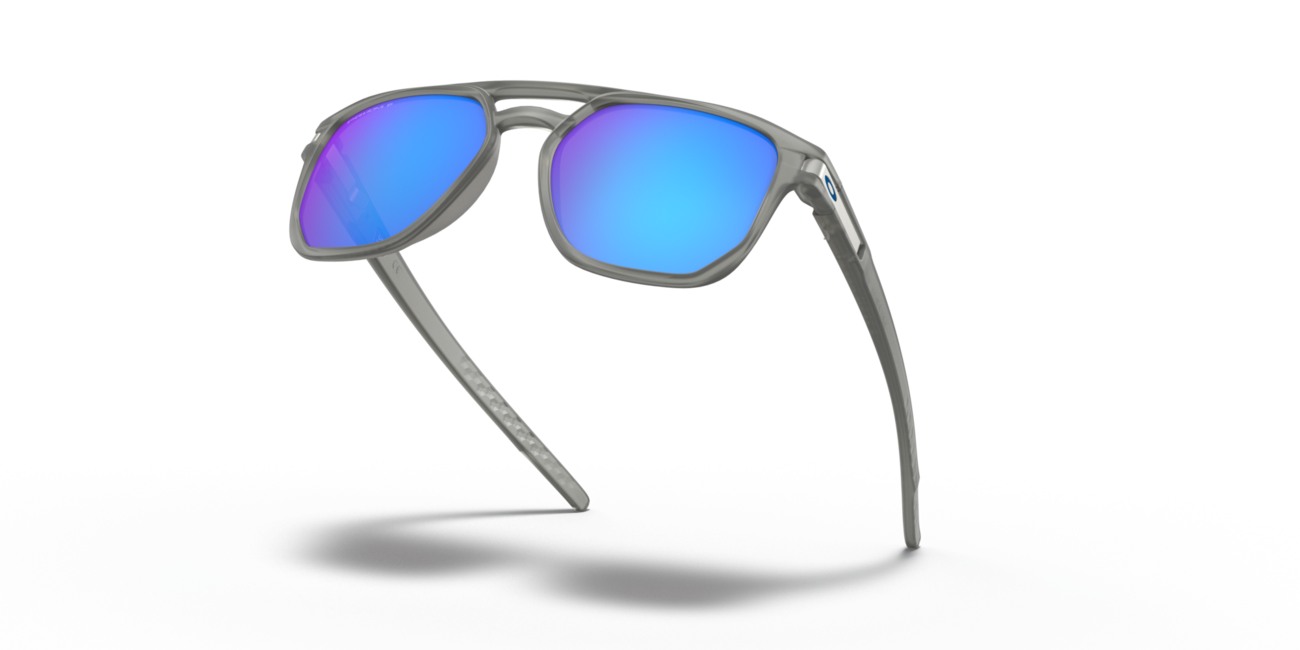 Oakley LATCH BETA Sunglasses, Matte Grey Ink Frame, Prizm Sapphire Iridium Polarized, 54