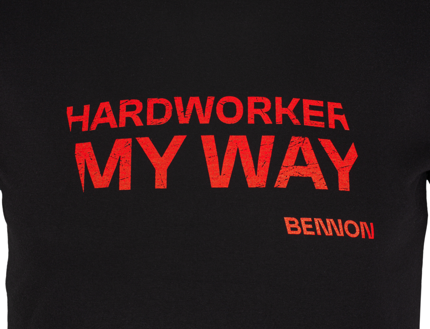 BENNON HARDWORKER μπλουζάκι, μαύρο