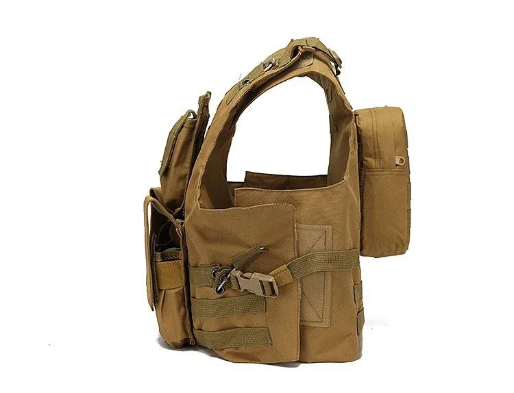 DRAGOWA Γιλέκο Heavy Duty Στρατιωτικό, Λαδί