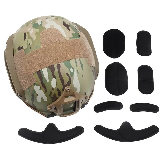 DRAGOWA Tactical Fast MH taktischer Helm mit Brille Charger, Coyote (ohne Zertifizierung)