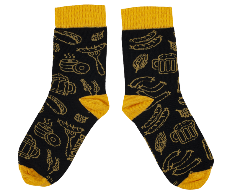 Bennon Bennonky Socks, Yellow/Black
