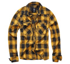 Brandit Langarmshirt, schwarz-gelb