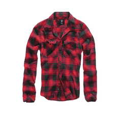 Brandit Checkshirt Hemd, rot schwarz