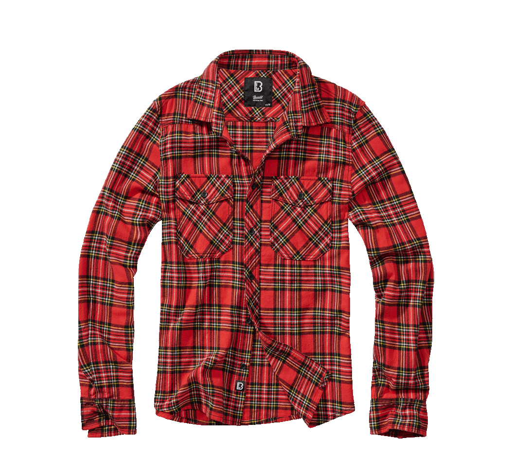 Brandit Check košeľa s dlhými rukávmi, tartan