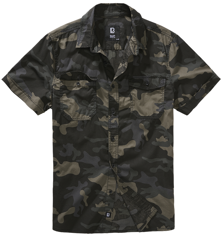 Brandit Roadstar košeľa s krátkymi rukávmi, darkcamo