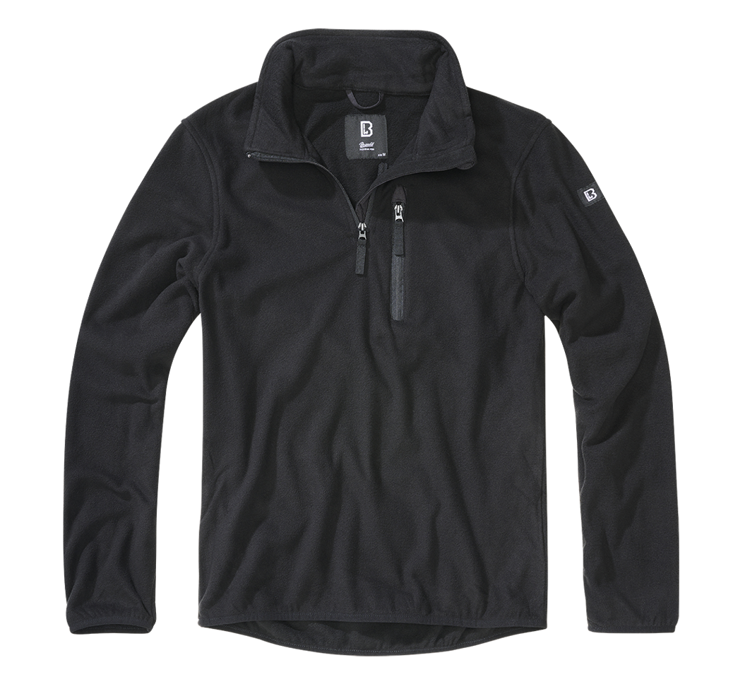 Brandit Fleece Troyer bunda, čierna