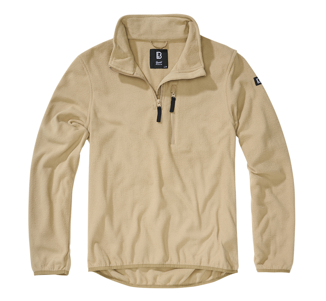 Brandit Fleece Troyer bunda, camel