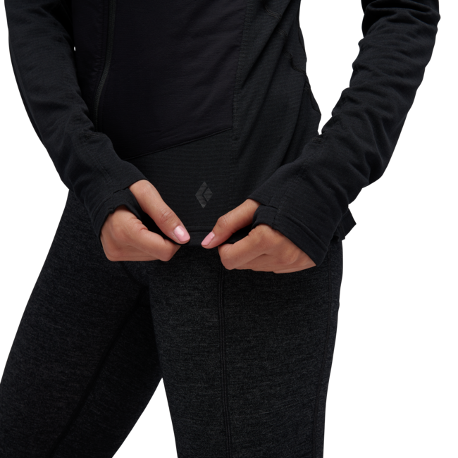Black Diamond Coefficient LT Hybrid damen-Hybrid-Sweatshirt, schwarz
