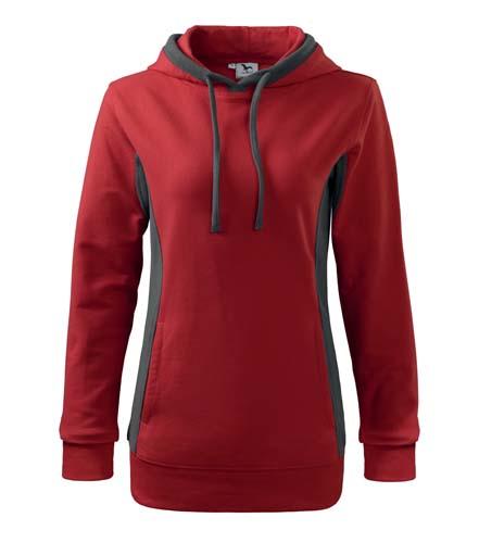 Malfini Damen- Sweatshirt Kangaroo 280g/m2, rot