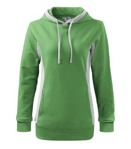 Malfini Damen- Sweatshirt Kangaroo 280g/m2, grün