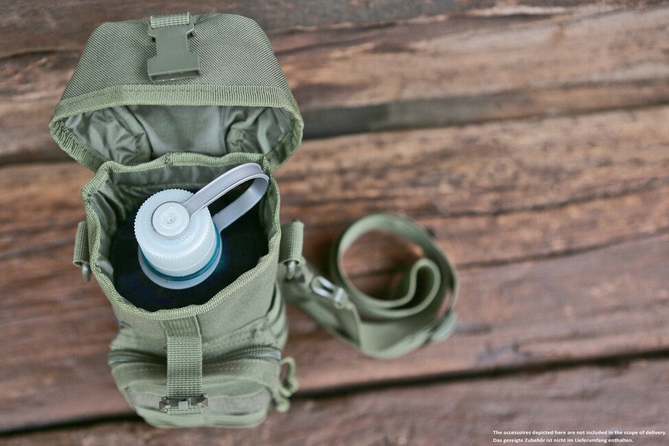 Brandit Molle Bottle Pouch II, Woodland