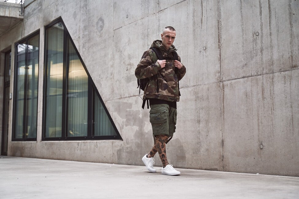 Brandit Savage Vintage Shorts, Swedisch camo