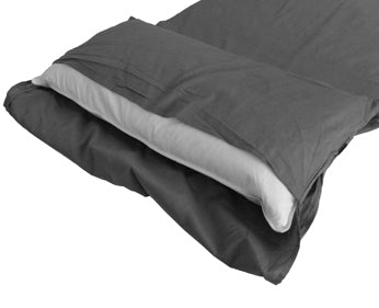 Origin Outdoors Sleeping Bag Liner, Cotton, Rectangular, Anthracite
