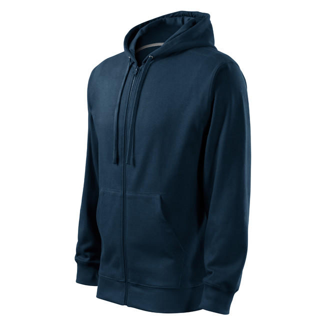 Malfini Trendy Zipper Φούτερ με Κουκούλα 300g/m2, Σκούρο Μπλε
