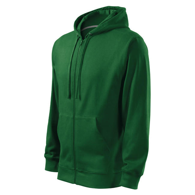 Malfini Trendy Zipper Φούτερ με Κουκούλα Ανδρικό 300g/m2, Πράσινο