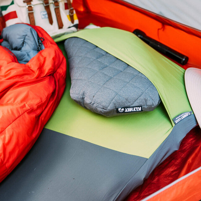 Klymit Luxe V Sheet XL Sleeping Pad Protective Cover, Green-Grey