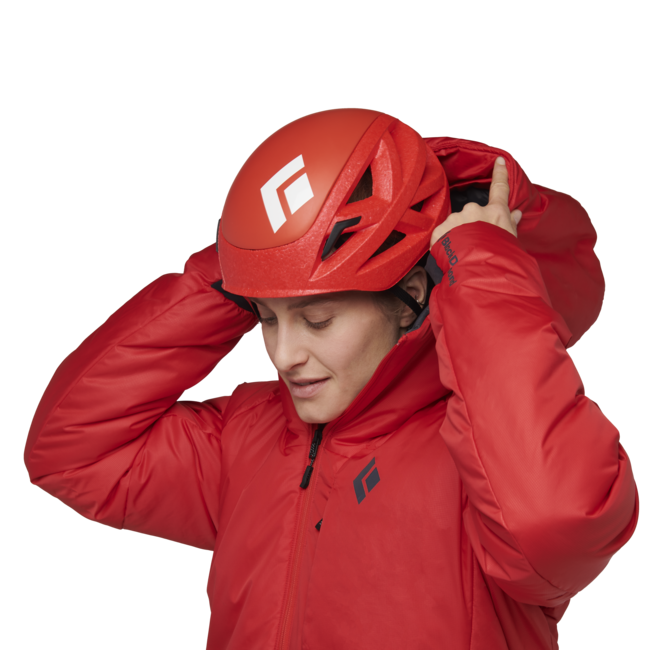 Black Diamond Belay damen-Parka, korallenrot
