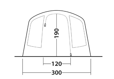 Outwell Sunhill 5 Air σκηνή για 5 άτομα