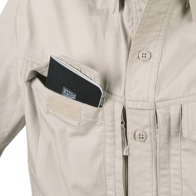 Helikon-Tex Defender Mk2 Hemd mit langen Ärmeln - PolyCotton Ripstop, beige