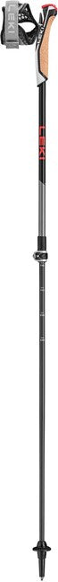 LEKI Ραβδοί Nordic Walking Instructor Lite, Σκούρο Ανθρακί-Ασημί Γκρι-Φωτεινό Κόκκινο, 100 - 125 cm