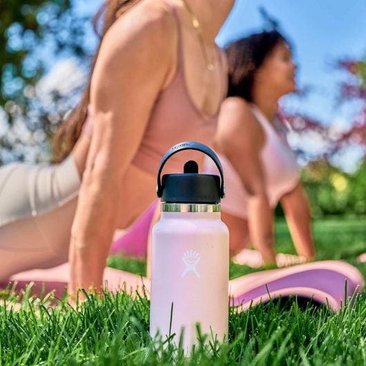 Hydro Flask Wide Flex Straw Cap Breite Thermosflasche mit Mundstück 32 OZ, weiß