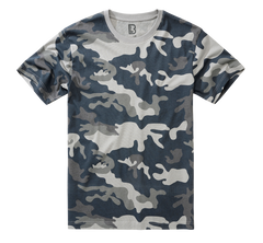 Brandit T-shirt, grau camo