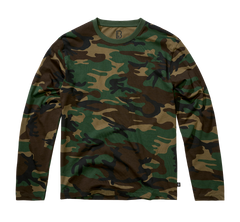 Brandit Premium langarm-T-shirt, woodland