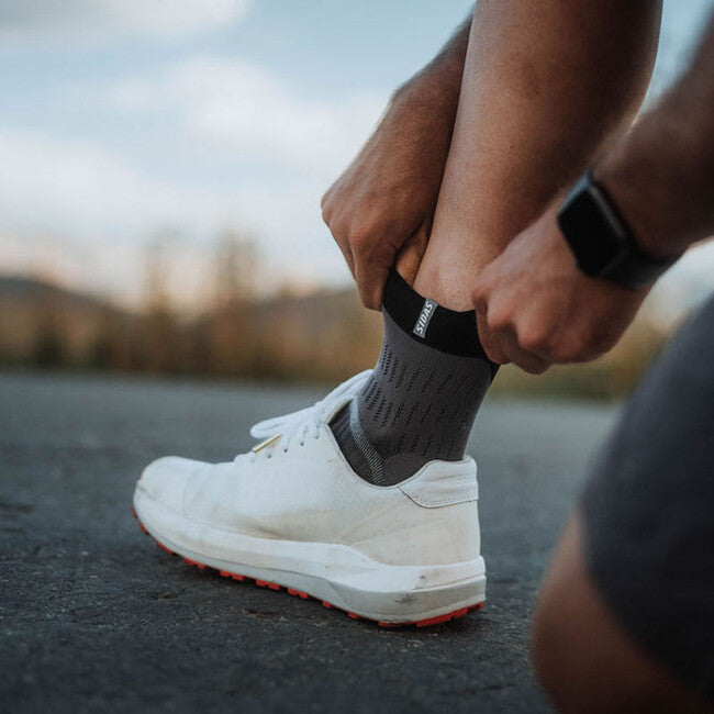 Sidas T-Free Run Socks, Grey/Black
