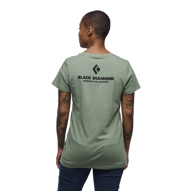 Black Diamond Equipment for Alpinists Μπλουζάκι Γυναικείο με Κοντό Μανίκι, Δάφνη Πράσινο