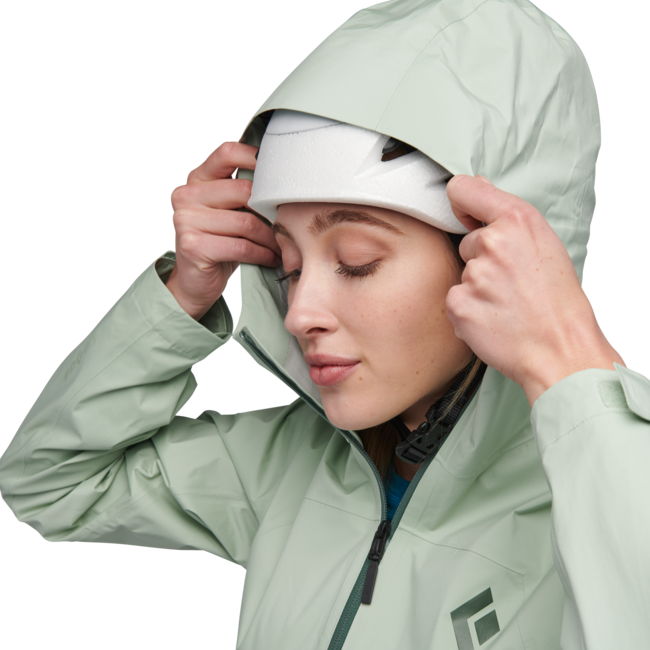 Black Diamond Women's Stormline Stretch Anorak, Foam Green