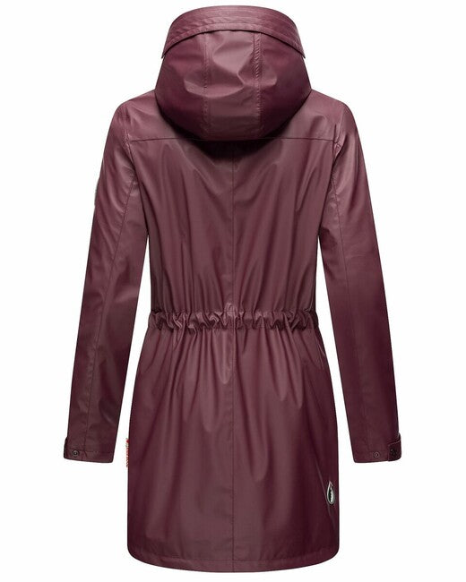 Navahoo Deike damen Winter Regenjacke mit Kapuze, Wein