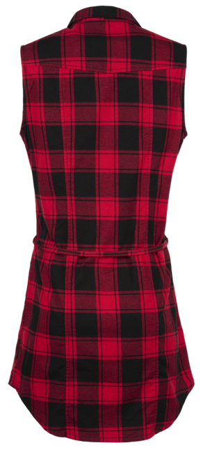 Brandit Gracey damen langarmshirt ohne ärmel, rot schwarz