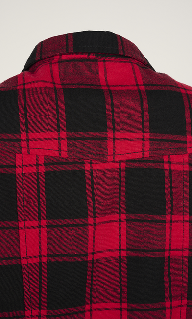 Brandit Gracey damen langarmshirt ohne ärmel, rot schwarz