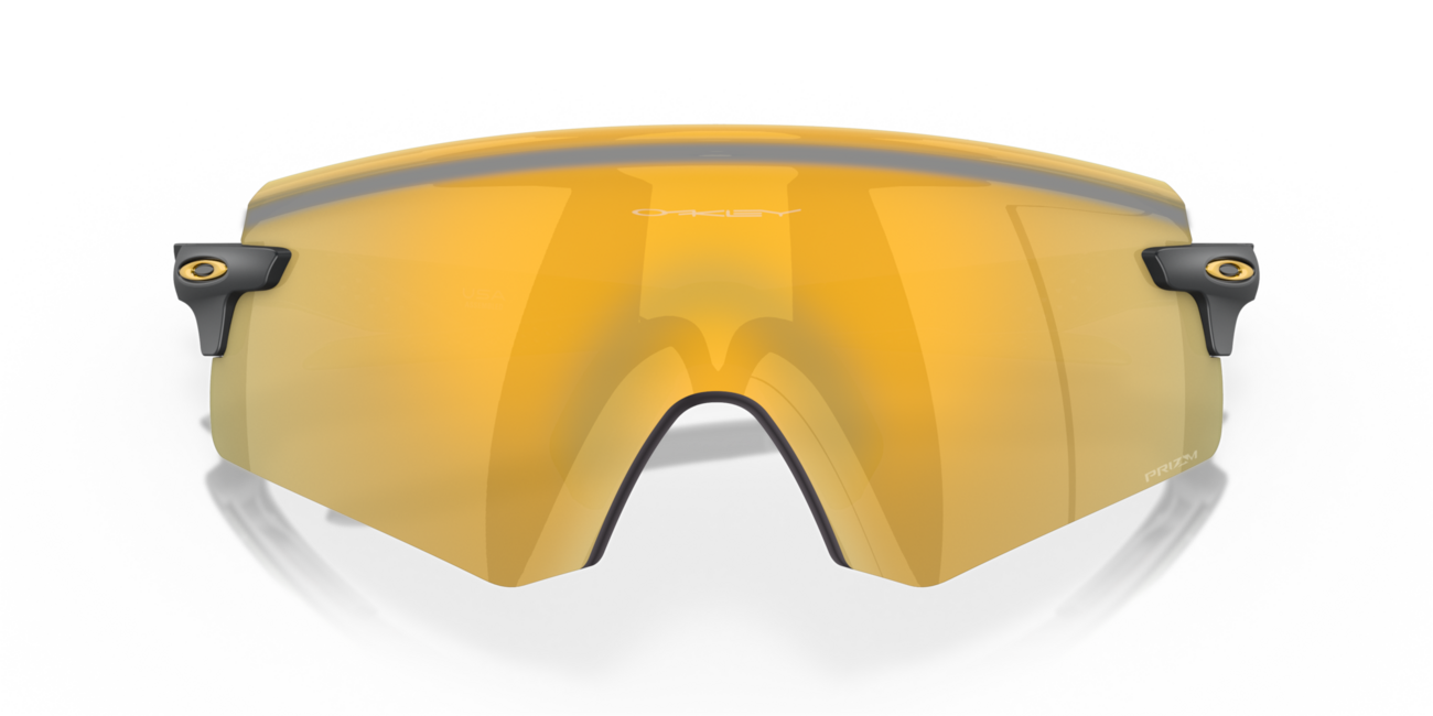 Oakley ENCODER Sunglasses, Matte Carbon Frame, Prizm 24K Lenses