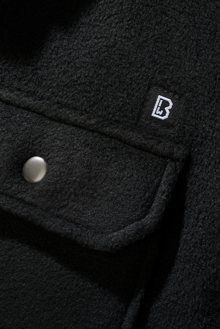 Brandit Jeff Fleece langarmshirt, schwarz