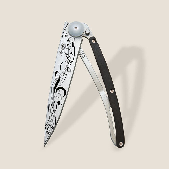 Deejo Tattoo Μαχαίρι με Κλείσιμο Ebony Wood Partition