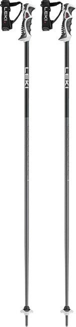 LEKI Bold Lite S Ski Poles, Dark Anthracite/Black/Light Blue