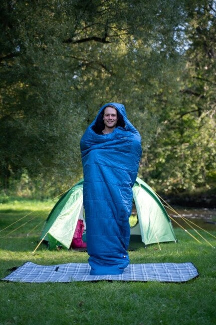 HUSKY Plus Synthetic Three-Season Extended Sleeping Bag -10°C, Navy Blue