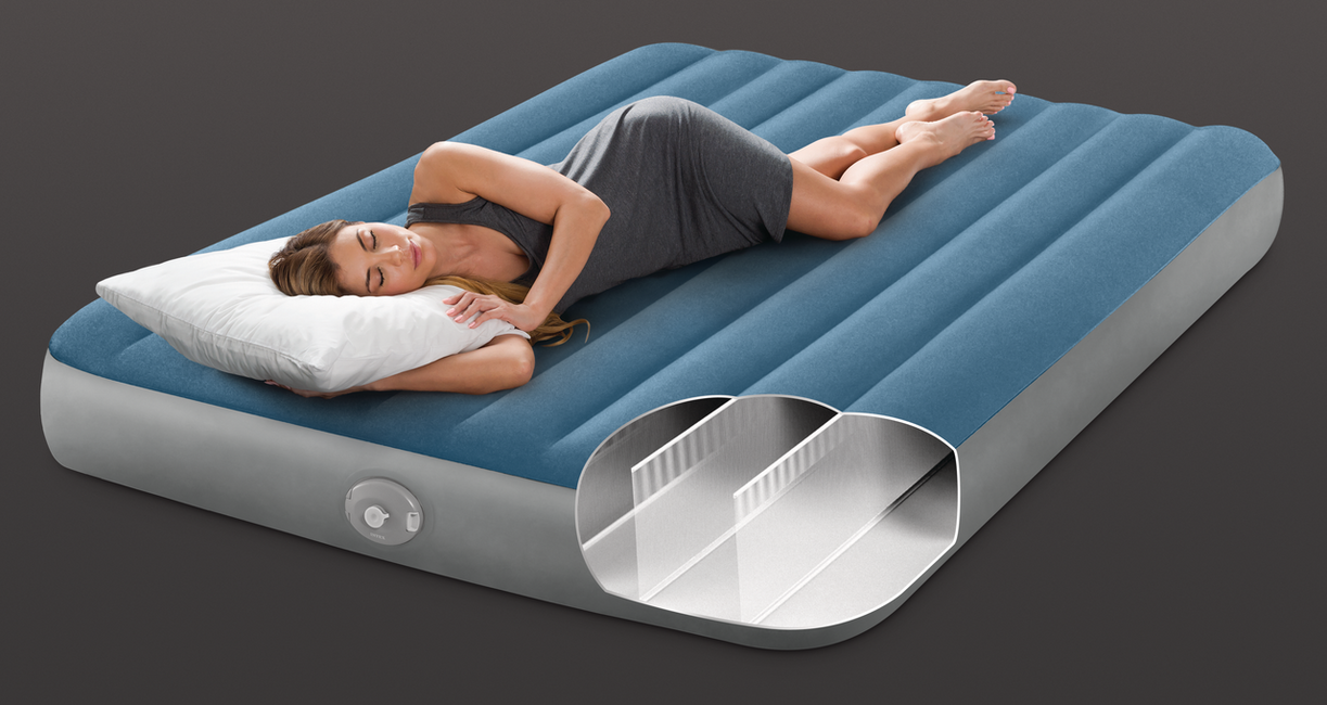 Intex Prestige Downy Queen Airbed with Rechargeable Pump