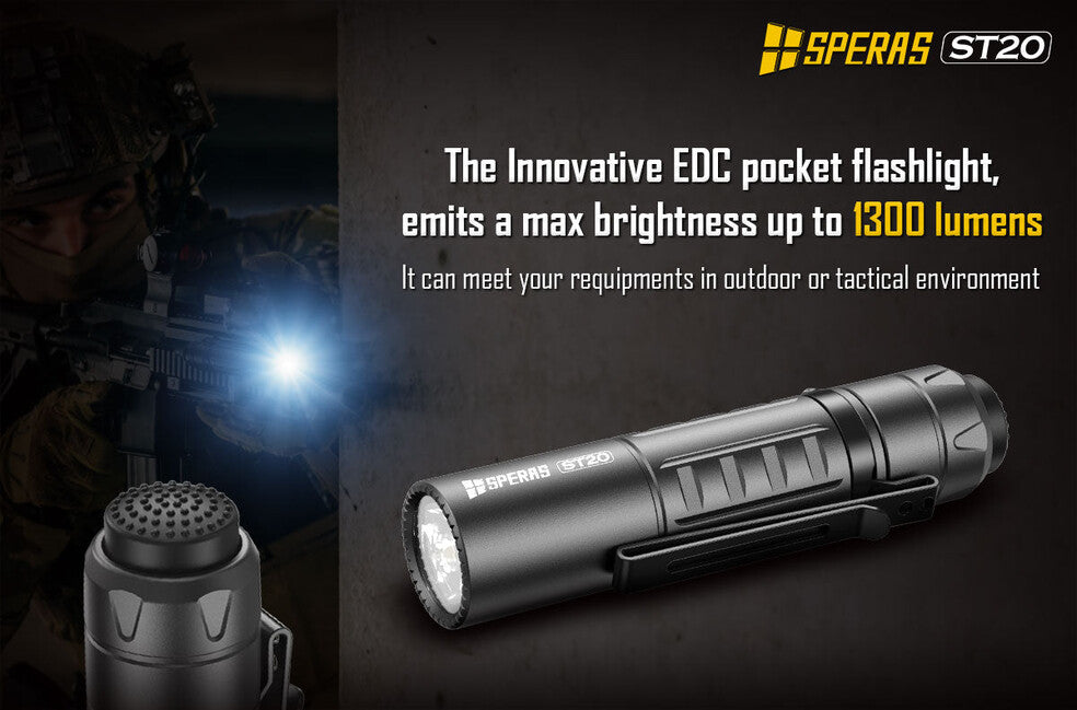 Speras ST20 Tactical Flashlight Small