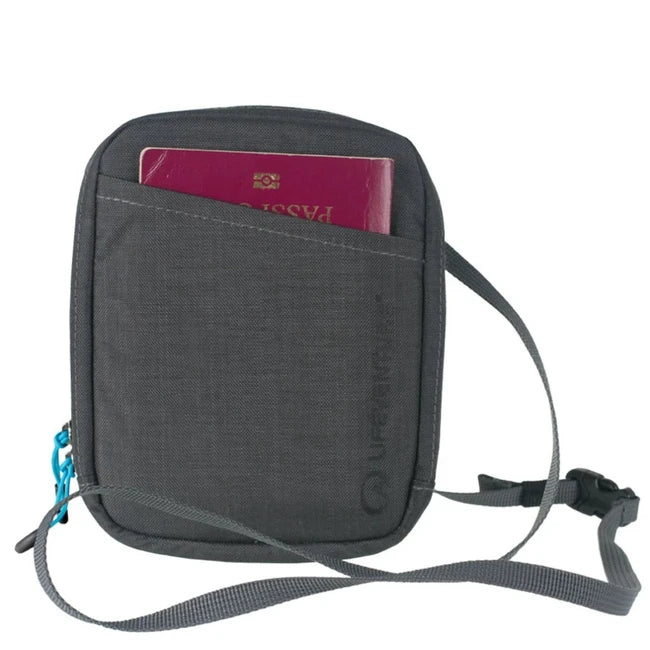 Lifeventure Travel Neck Pouch, Grey
