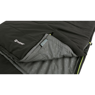 Outwell Contour Supreme Schlafsack Kaffee Reißverschluss links