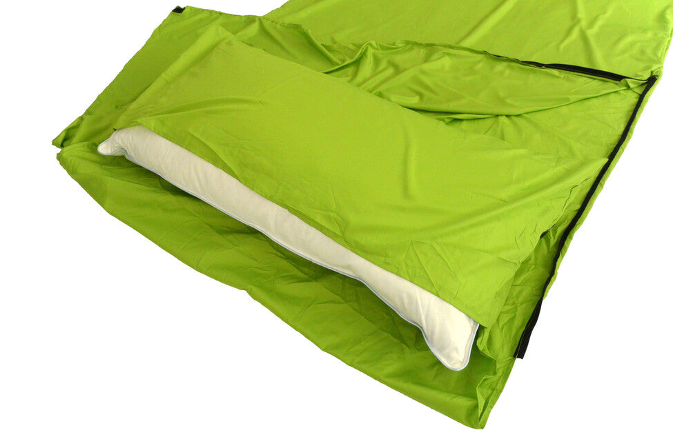 Origin Outdoors Sleeping Bag Liner Microfiber Rectangular Green